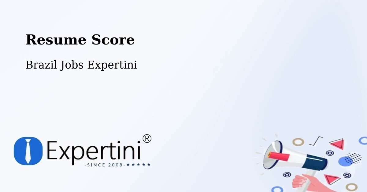 Resume Score & Job Description Match Tool – Belém - Brazil Jobs Expertini